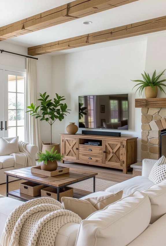 warm rustic wood charm