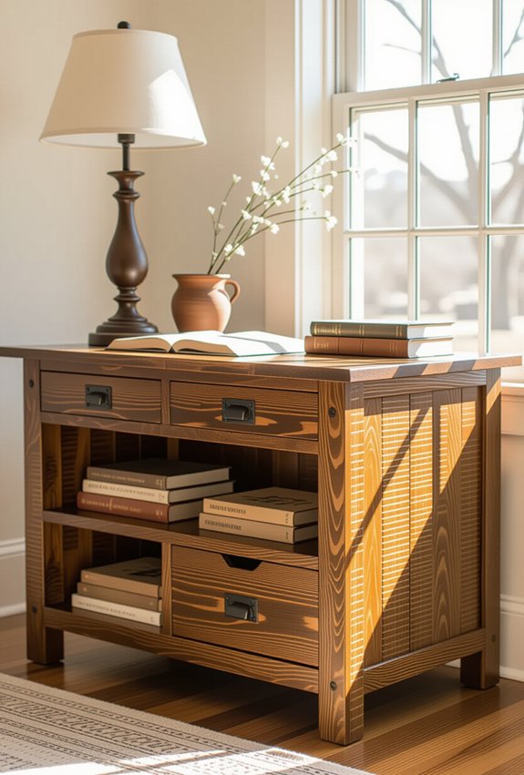 warmth through rustic wood